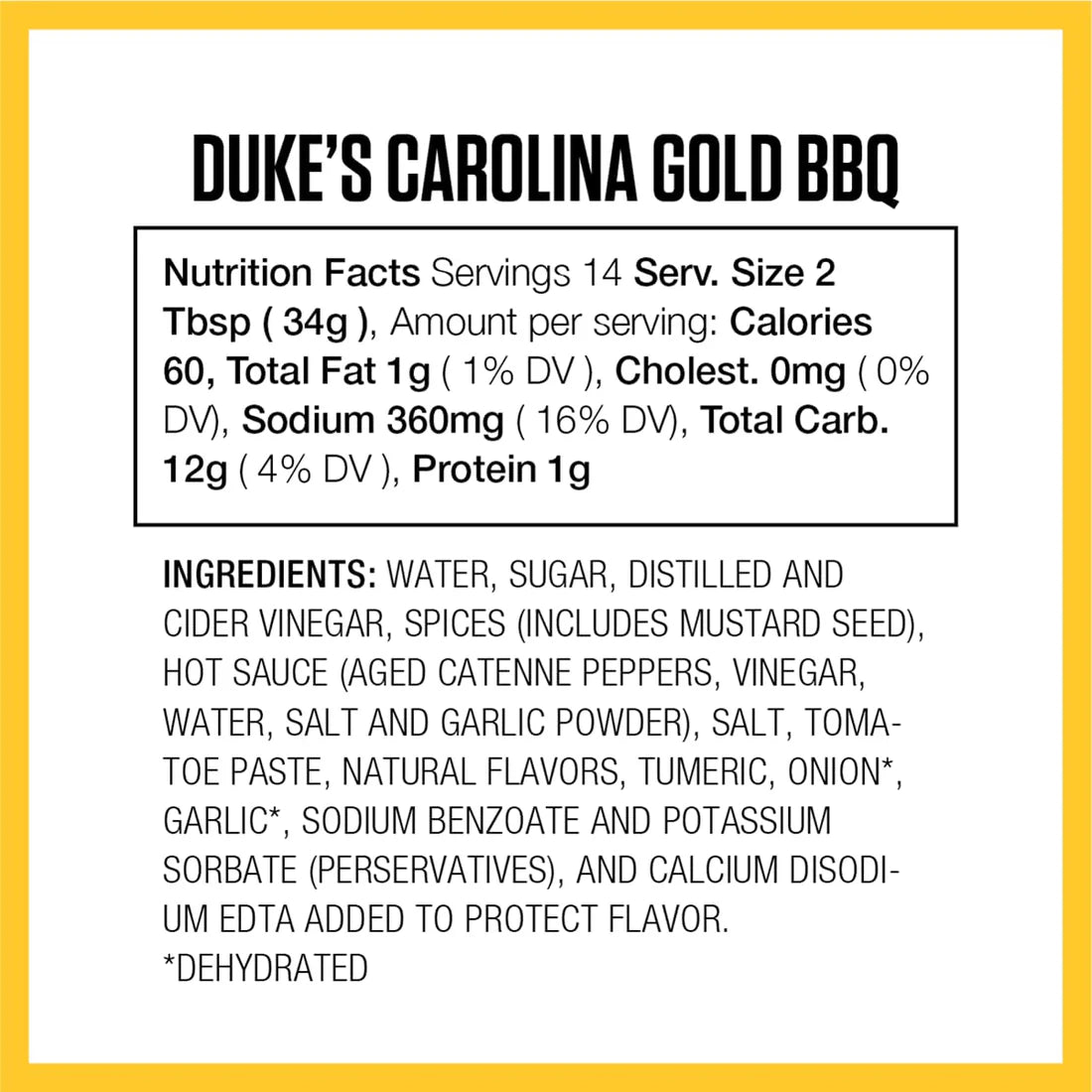 Duke’S Carolina Gold Southern Dipping Sauce - Tangy Mustard Flavor, 17 Ounce (Pack of 1)