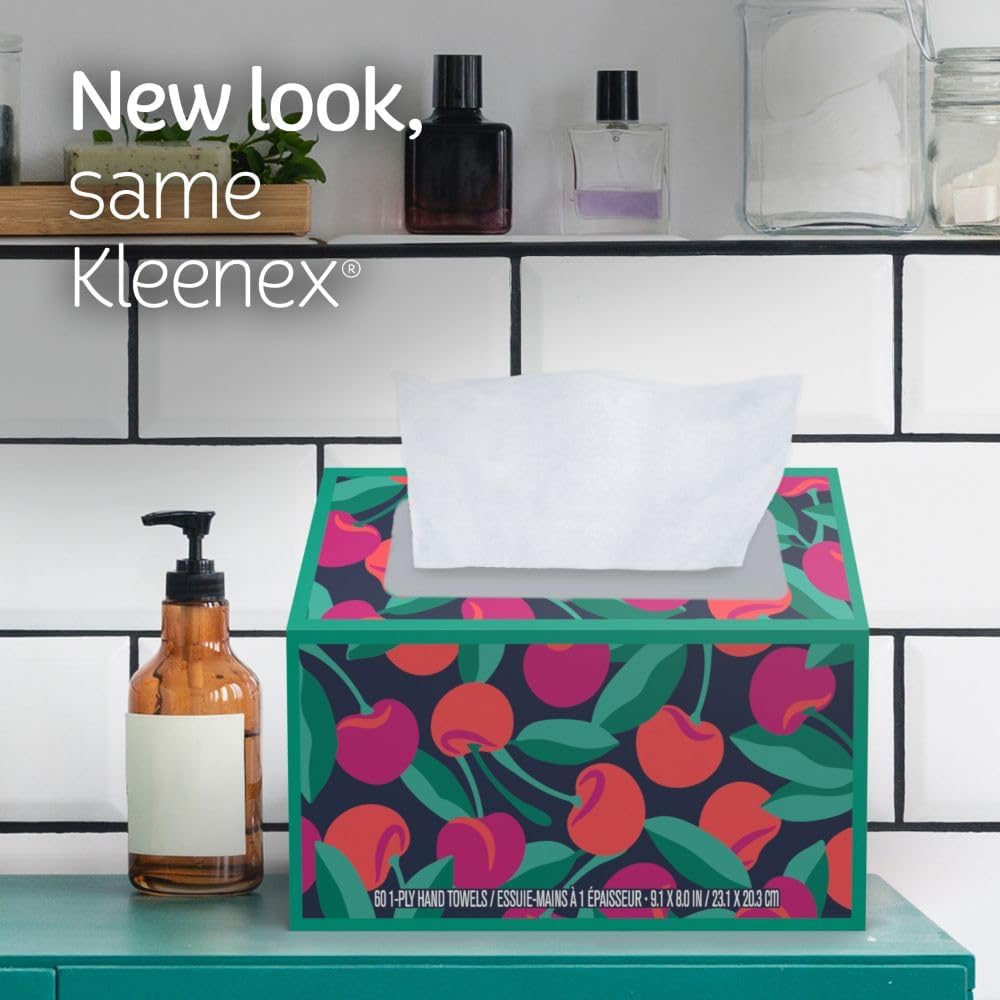 Kleenex Disposable Paper Hand Towels - Luxurious Cleanliness in Every Box, 360 Total Towels (6 Boxes of 60)