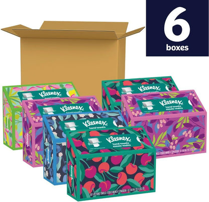 Kleenex Disposable Paper Hand Towels - Luxurious Cleanliness in Every Box, 360 Total Towels (6 Boxes of 60)