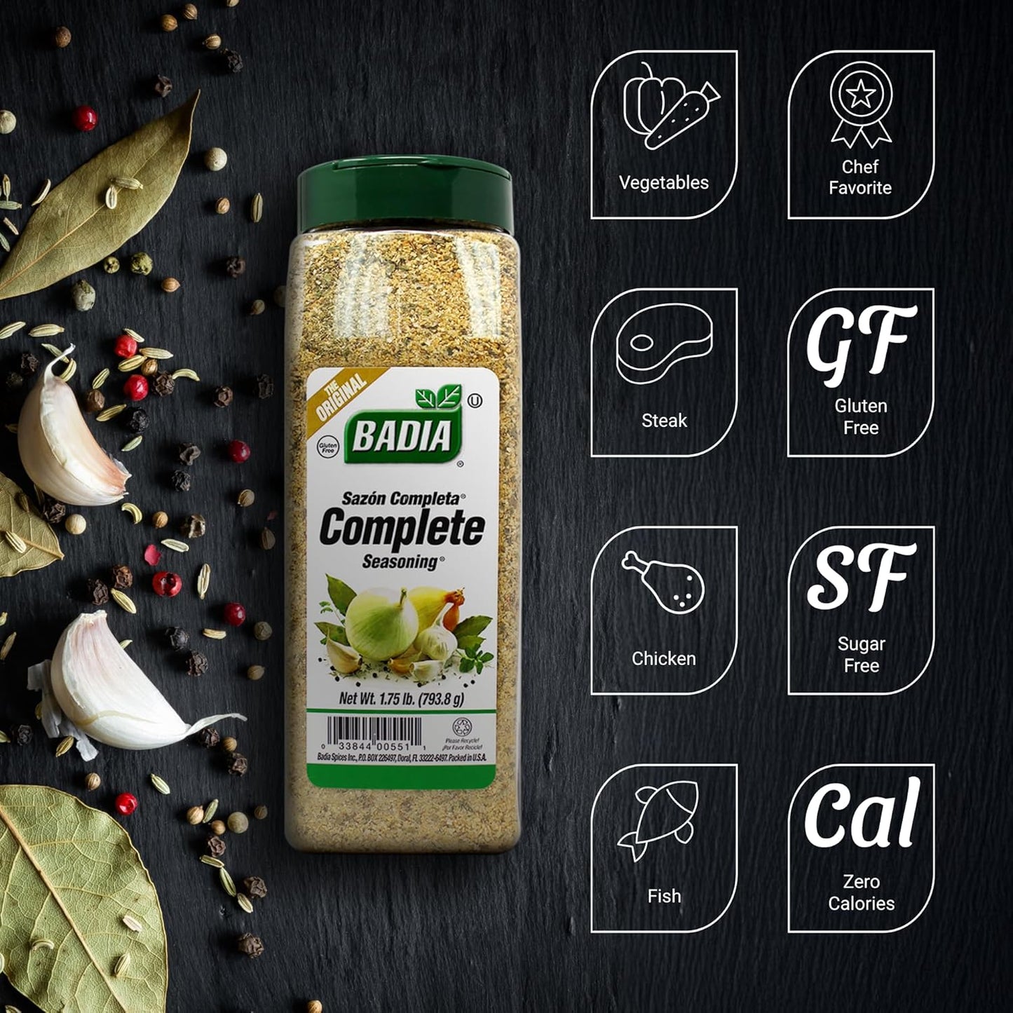 Elevate Your Cooking with Badia Complete Seasoning - 28 Oz All-Purpose Spice Blend of Garlic, Onion, Herbs & More!
