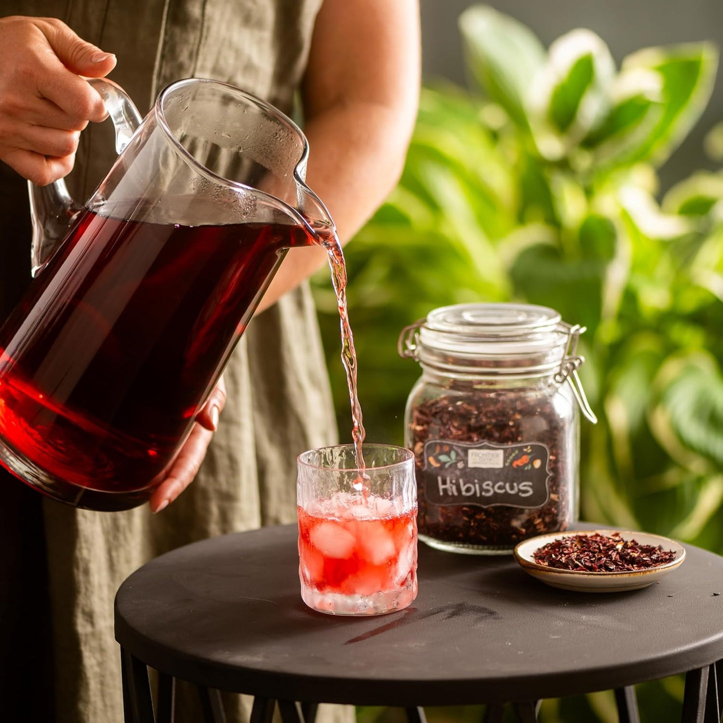 Organic Hibiscus Flowers, 16 Ounce, Sun Dried Bright Red Color, Fruity Flavor, Non Irradiated, Non ETO, Kosher