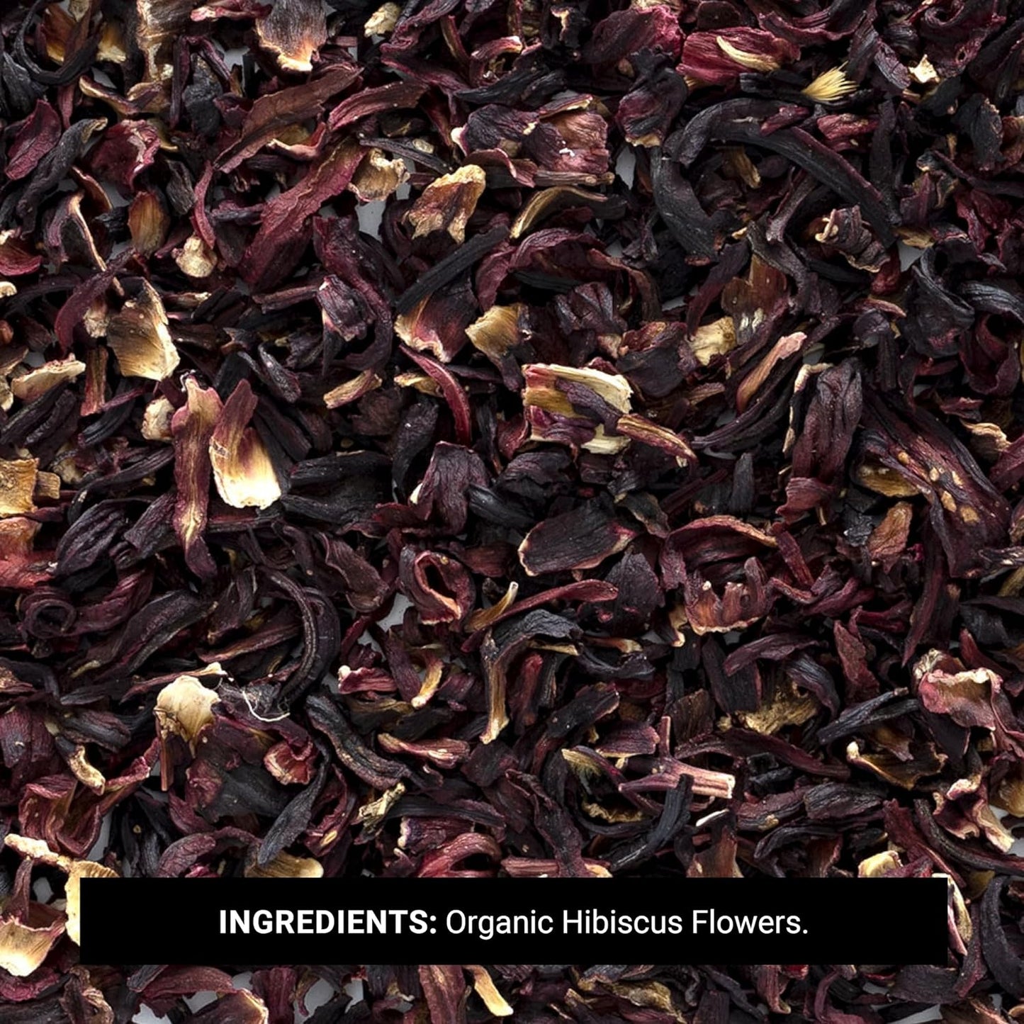 Organic Hibiscus Flowers, 16 Ounce, Sun Dried Bright Red Color, Fruity Flavor, Non Irradiated, Non ETO, Kosher