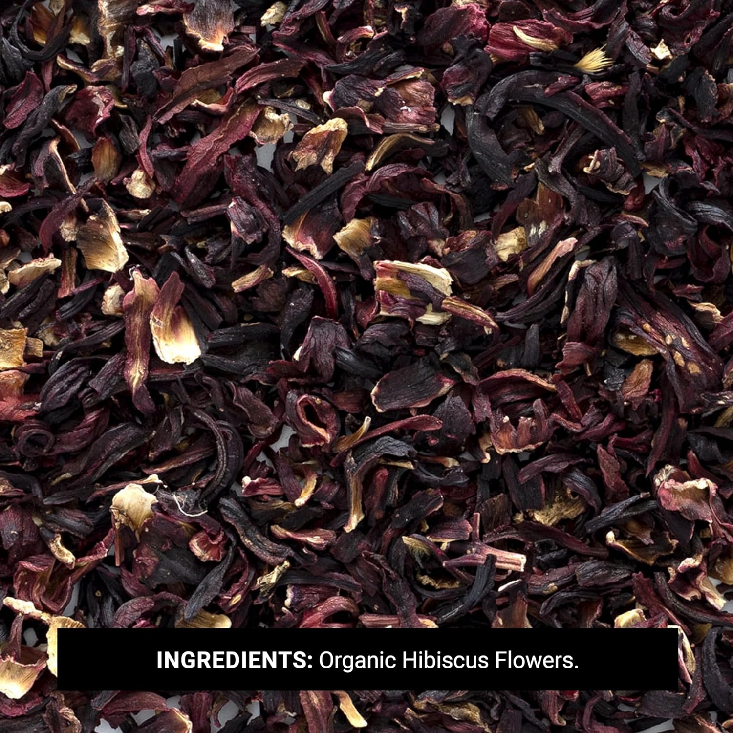 Organic Hibiscus Flowers, 16 Ounce, Sun Dried Bright Red Color, Fruity Flavor, Non Irradiated, Non ETO, Kosher