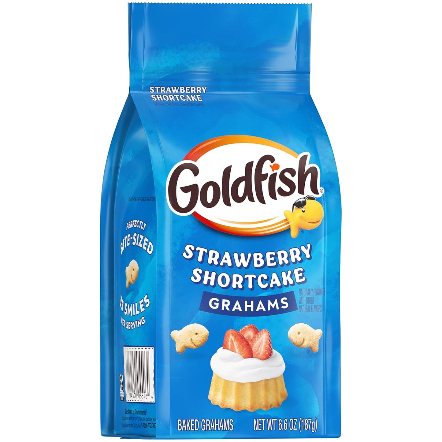 Grahams Strawberry Shortcake Flavored Baked Snack Crackers, 6.6 Oz Bag